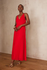 LAMORE RED LONG DRESS