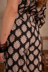 BERTHIE BLACK PRINTED TROUSERS