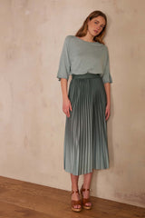 DARCY LEAF PLEATED SKIRT