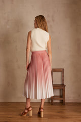 DARCY BLUSH PLEATED SKIRT
