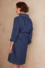 LILOU DENIM DRESS