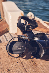 MAX BLACK LEATHER SANDALS
