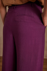 FLAUBERT BOUGAINVILLEA WIDE-LEG TAILORED TROUSERS