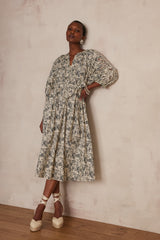 MICHA BLACK PRINTED COTTON DRESS