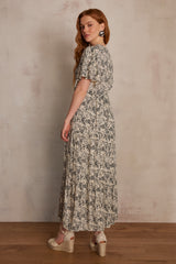 MILANA BLACK PRINTED DRESS