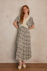 MILANA BLACK PRINTED DRESS