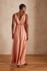 LUCILE BLUSH MAXI DRESS