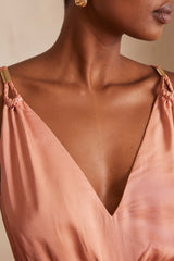 LUCILE BLUSH MAXI DRESS