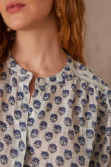 PEPPER PRINTED COTTON BLOUSE