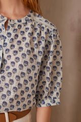 PEPPER PRINTED COTTON BLOUSE