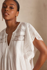 PARADIS LACE COTTON BLOUSE