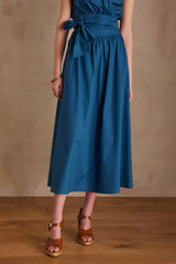 JONQUILLE PETROL COTTON SKIRT