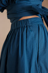 JONQUILLE PETROL COTTON SKIRT