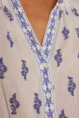 PETALE PRINTED COTTON BLOUSE