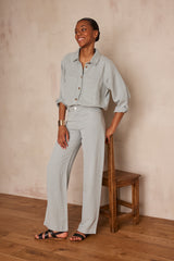 SANDY BIS CELADON WIDE JEANS