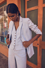 SIMONE SKY BLUE TAILORED JACKET