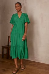 LUCE GREEN MAXI DRESS