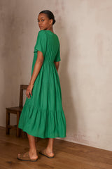 LUCE GREEN MAXI DRESS