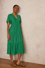 LUCE GREEN MAXI DRESS