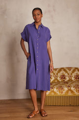 NAYAA VIOLET SHIRT DRESS