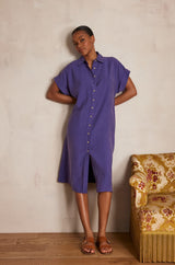 NAYAA VIOLET SHIRT DRESS