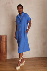 NAYAA BLUE SHIRT DRESS