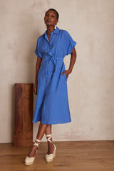 NAYAA BLUE SHIRT DRESS