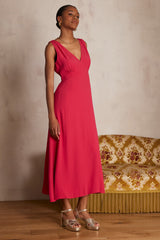 LUDIVINE FUCHSIA LONG DRESS