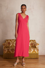 LUDIVINE FUCHSIA LONG DRESS