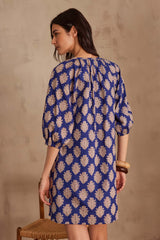LEANA PRINTED COTTON DRESS