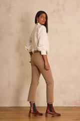 PATIENCE LIGHT TAUPE COTTON JEANS