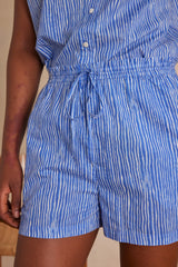 MATISSE WAVE PRINTED COTTON SHORTS