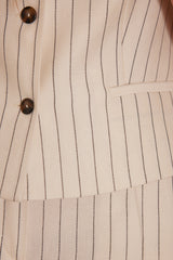 CLIFF STRIPED LINEN WAISTCOAT