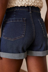 LILA RAW DENIM SHORTS