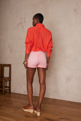 DUNE PINK DENIM SHORTS