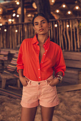 DUNE PINK DENIM SHORTS