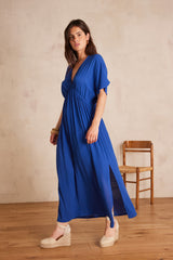 REBECCA ROYAL BLUE LONG DRESS
