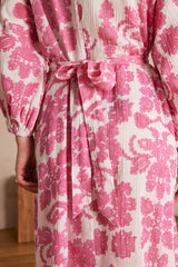 MIRANA PRIMEROSE PRINTED LONG COTTON DRESS