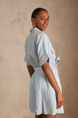 LAYA PURE BLEACHED SHIRT DRESS