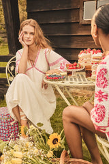 ROMY PRIMEROSE EMBROIDERED COTTON DRESS