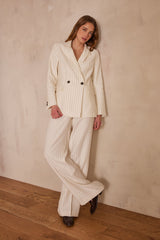 LAYLA STRIPED LINEN TROUSERS