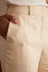 BRET CREAM TROUSERS