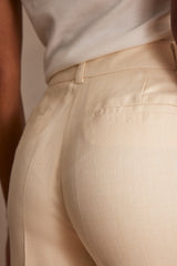 BRET CREAM TROUSERS