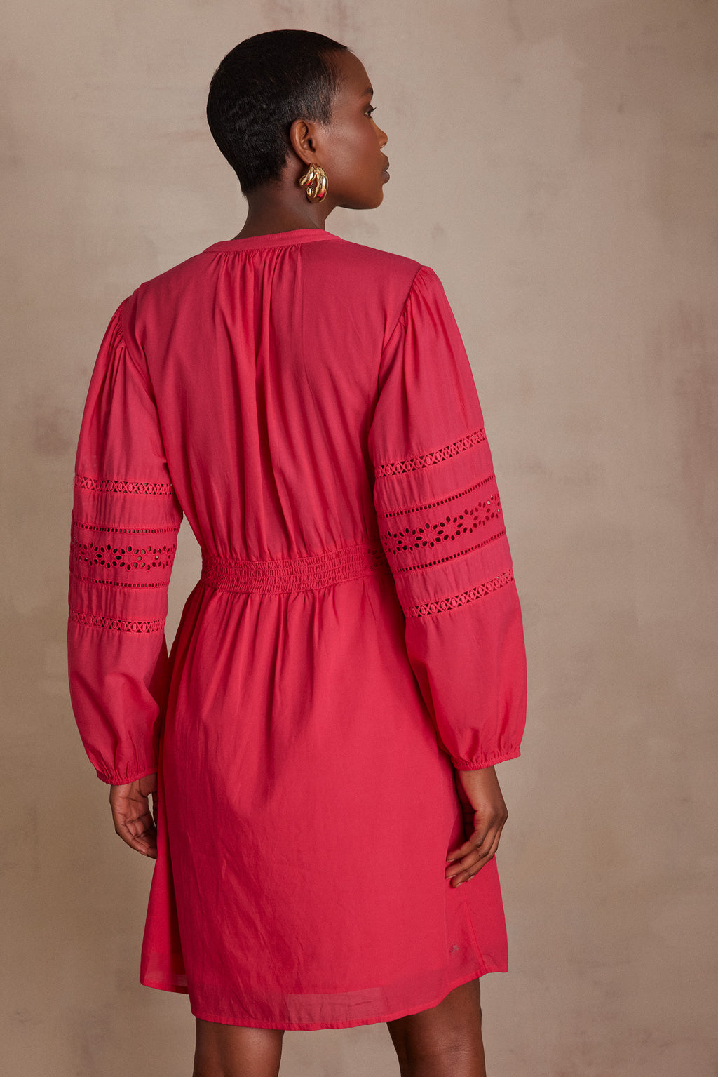 LUCILIANA FUCHSIA EMBROIDERED DRESS Maison 123 Lebanon LUCILIANA FUCHSIA EMBROIDERED DRESS Maison 123 Lebanon