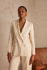 FLORINE CREAM TAILORED JACKET