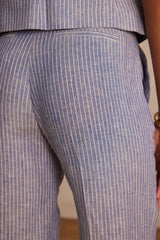 LAYLA GLACIER STRIPED TROUSERS
