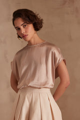 PENELOPE SATIN TOP