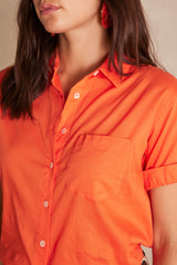 SOLINE ORANGE COTTON SHIRT