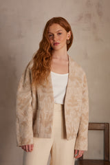 CAROLINE BEIGE JACQUARD JACKET