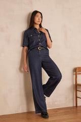 SIDO DARK INDIGO LYOCELL DENIM SHIRT